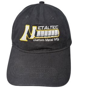 Metaltec Custom Metal Mfg. Slideback Hat Black OSFA Solid Queensboro